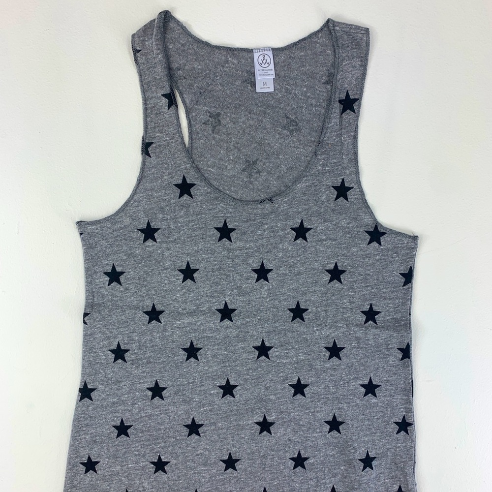 Meegs Printed Racerback Eco-Jersey Tank